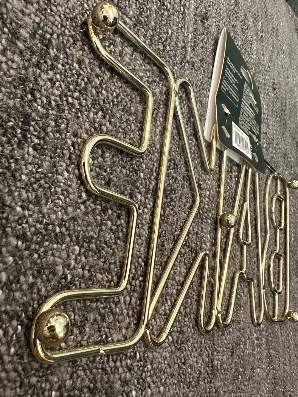 NWT • Bed Bath & Beyond • gold metal trivet